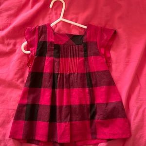 Burberry pink tunic top. Size 4y.